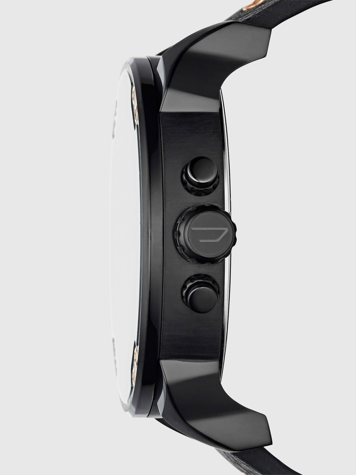 Diesel DZ7350 Mr. Daddy 2.0 Chronograph Men's Watch – Black Dial & Black Leather Strap