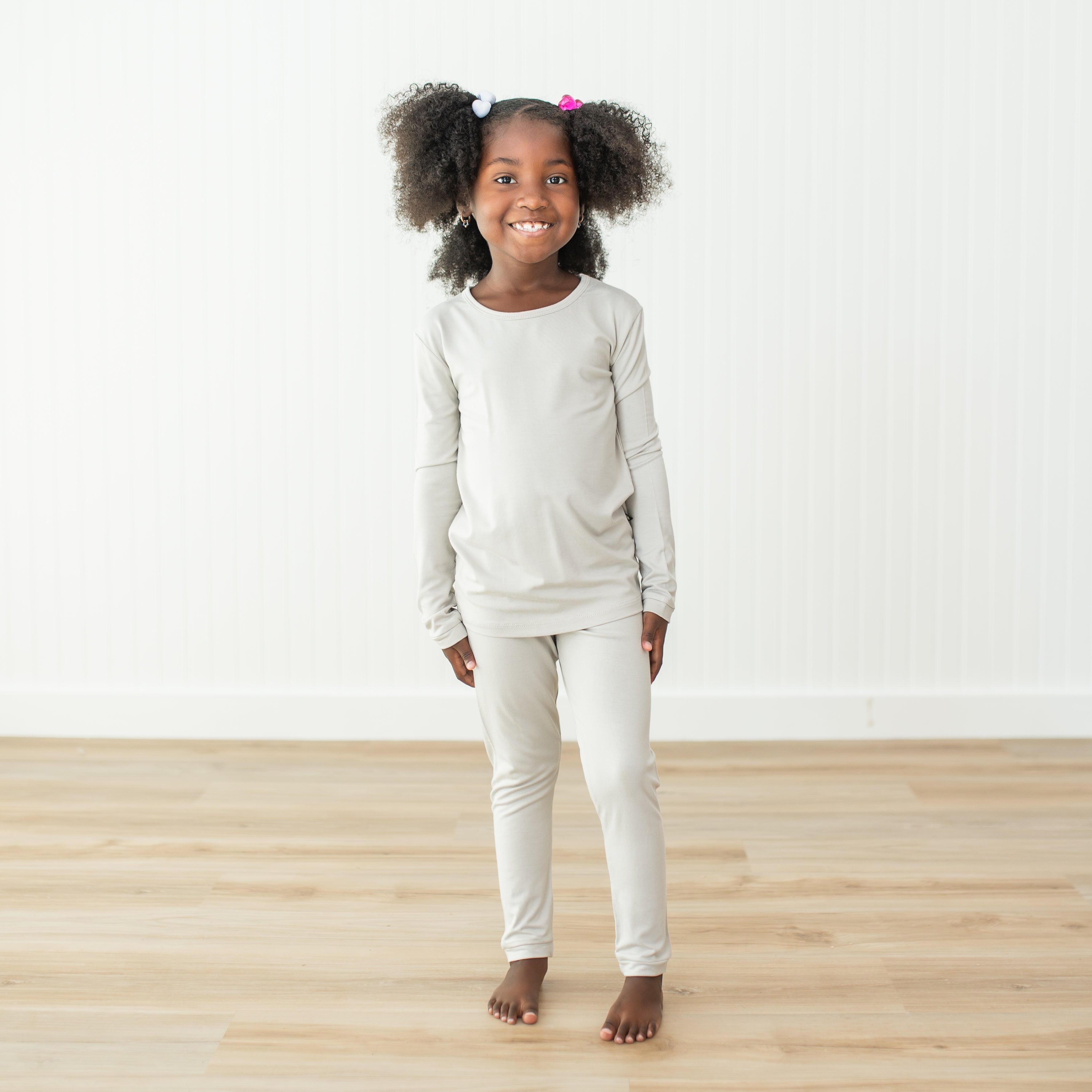 Long Sleeve Pajamas in Oat