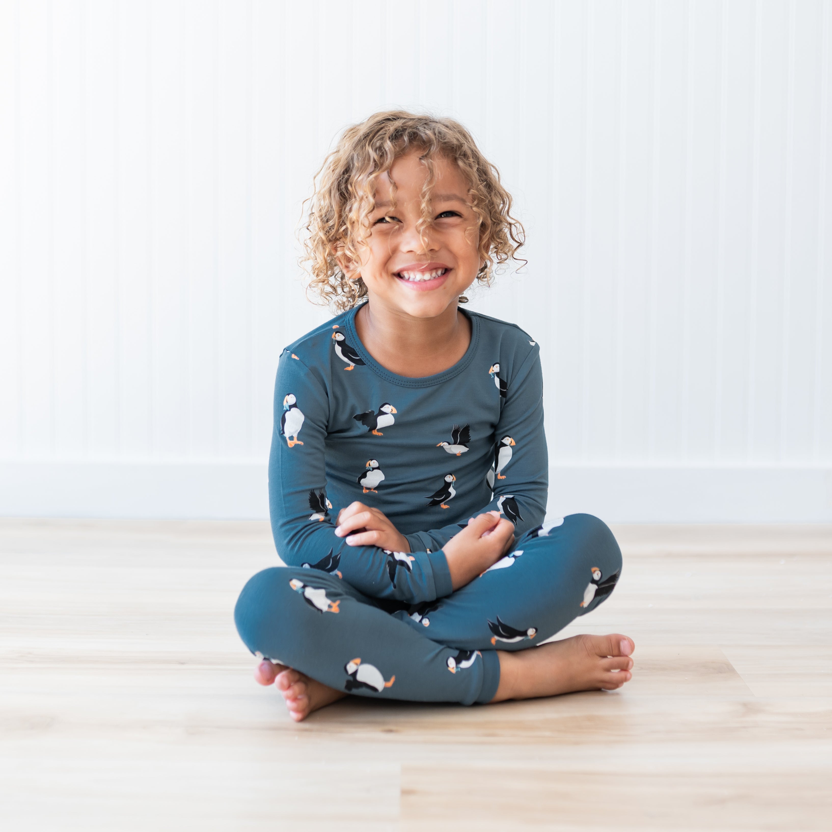 Long Sleeve Pajamas in Puffin