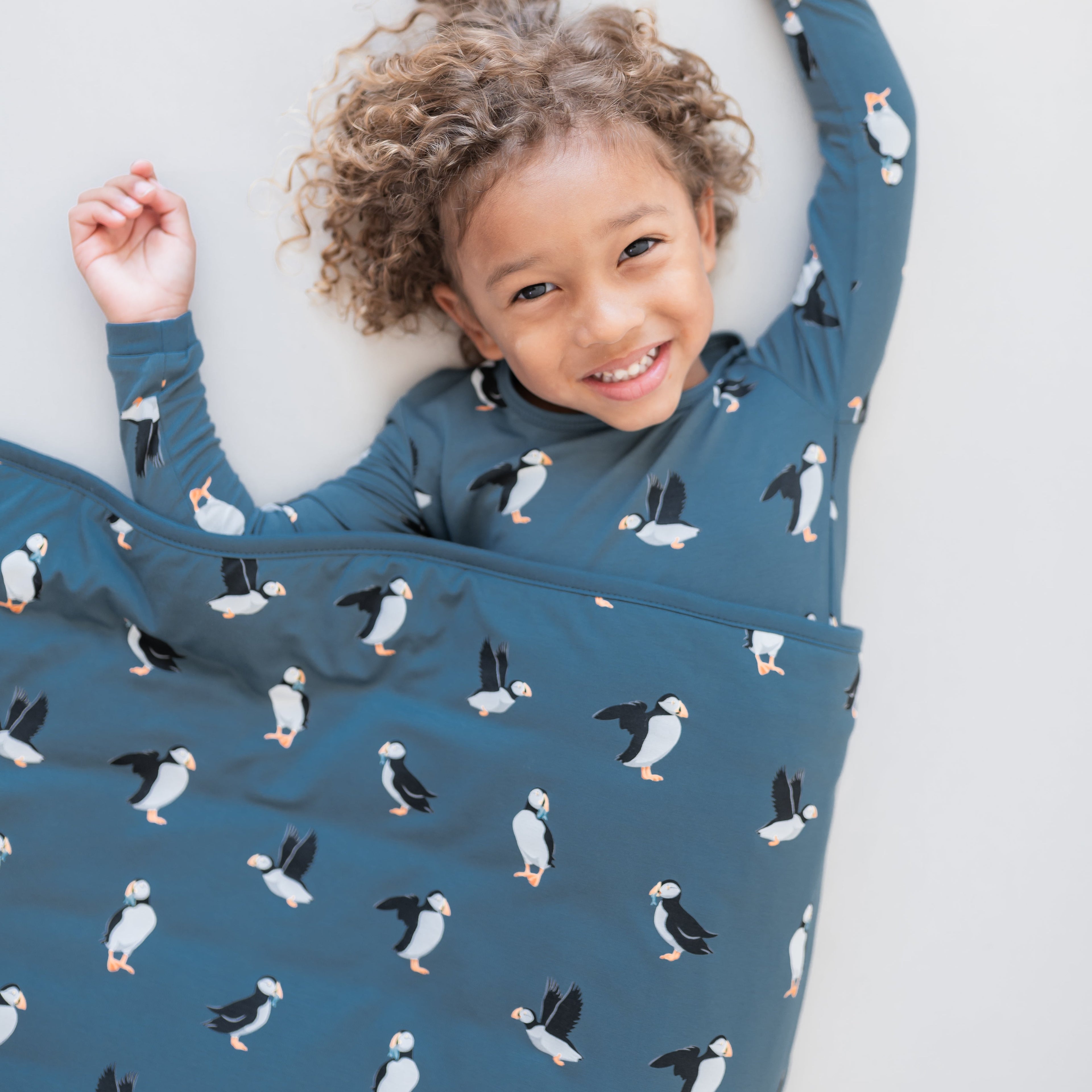 Long Sleeve Pajamas in Puffin