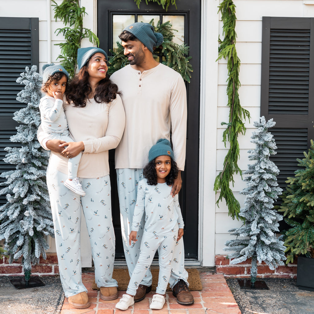 Long Sleeve Pajamas in Ski