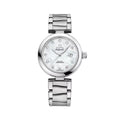 OMEGA De Ville Ladymatic 34mm - White, Mother-of-Pearl w/ Diamonds on Bracelet