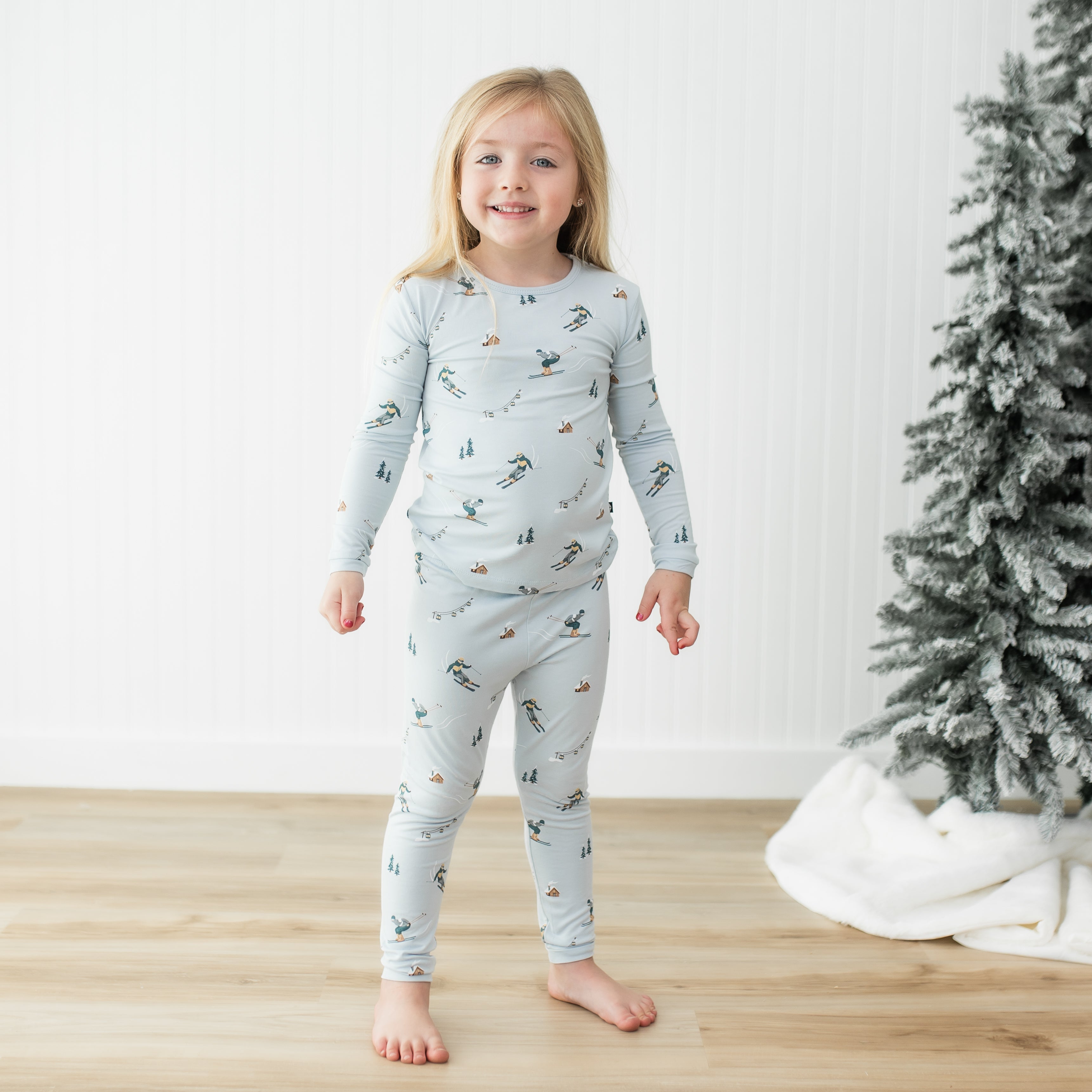 Long Sleeve Pajamas in Ski