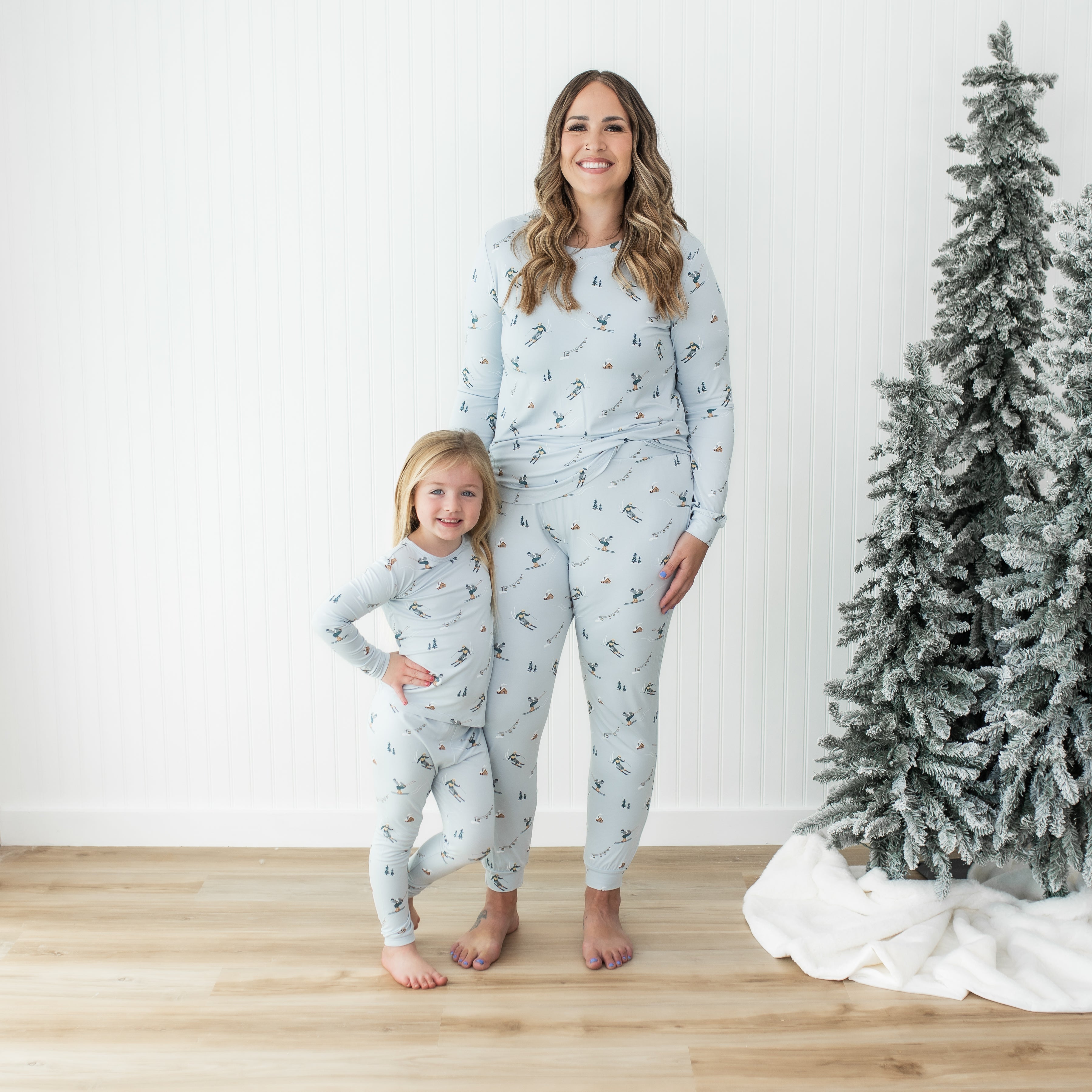 Long Sleeve Pajamas in Ski