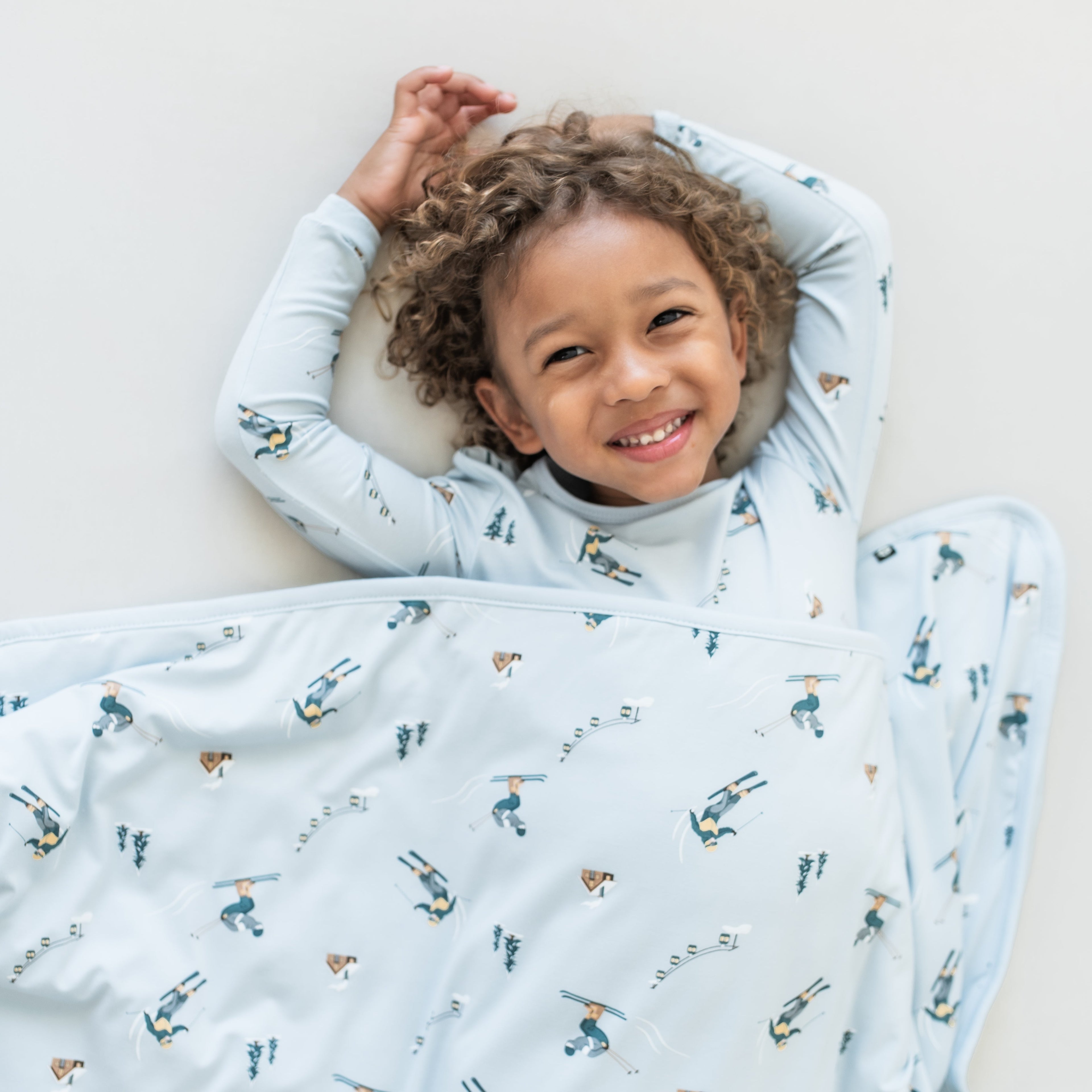 Long Sleeve Pajamas in Ski