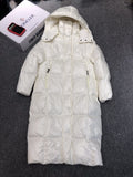 Moncler Women's All-Over Print Long Down Coat
