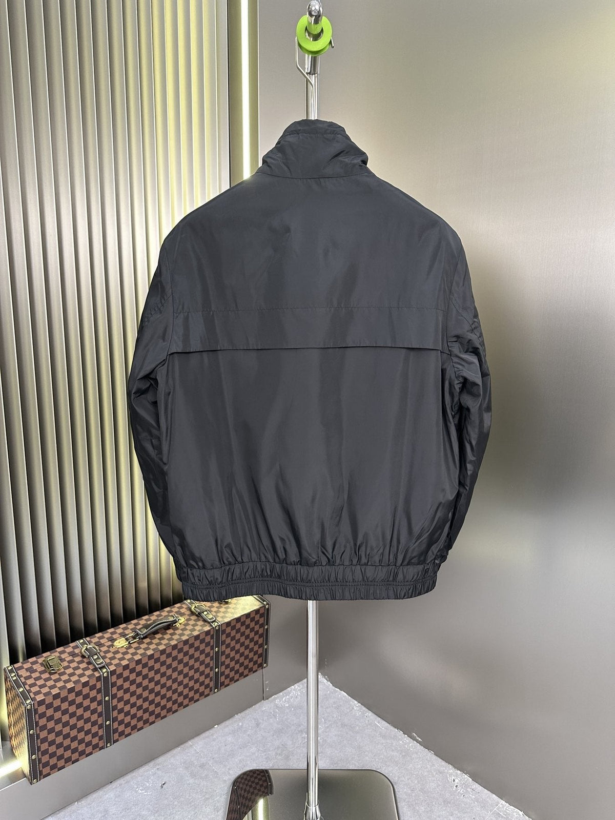 Burberry Stand Collar Zip-Front Jacket