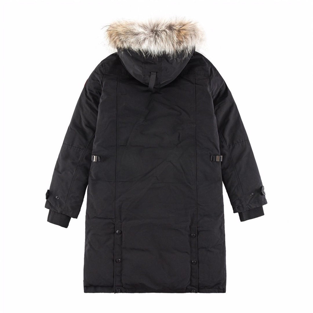 Canada Goose Women's Fur-Trim Hooded Long Down Jacket