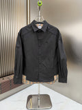 Burberry Plaid-Lined Button-Front Jacket