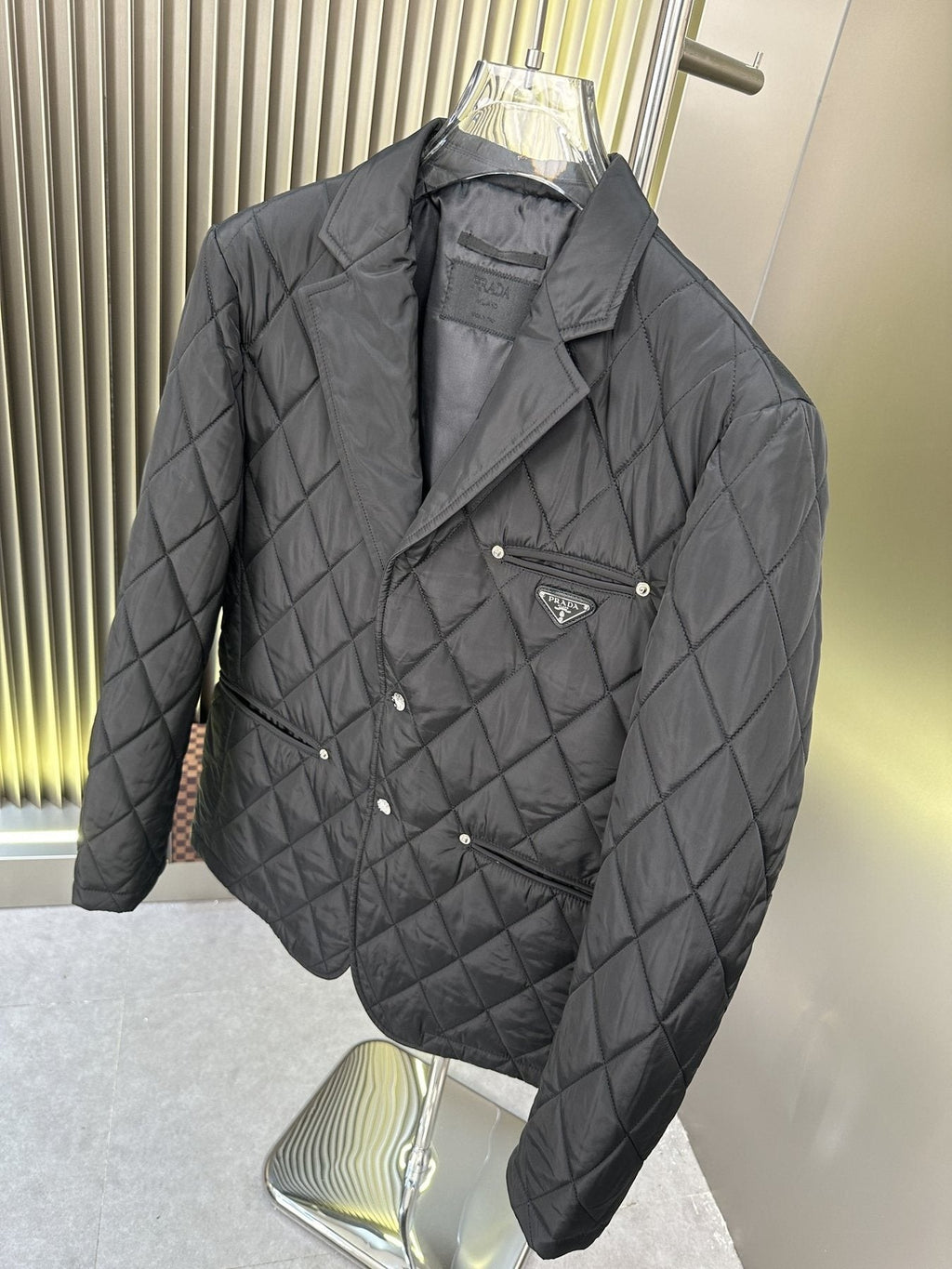 Prada Diamond-Quilted Padded Jacket